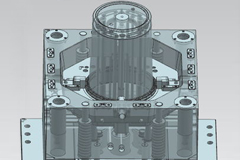 Plastic bucket mould cooling