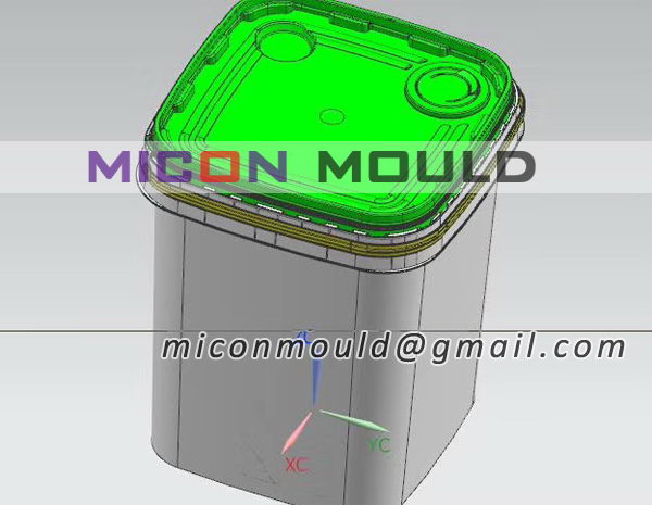 15L oil bucket mould